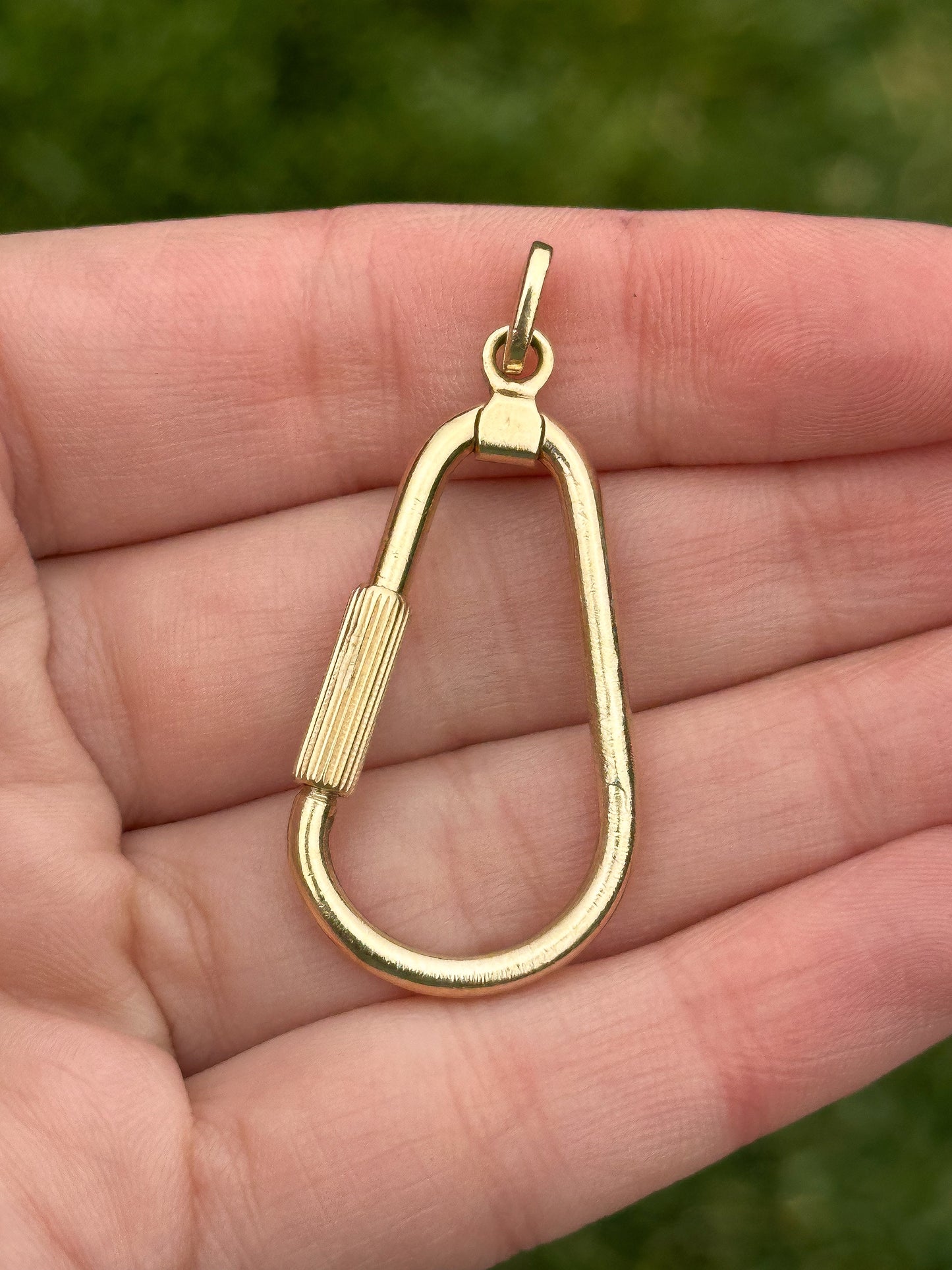 Vintage 14k *AMAZING* carabiner chain extender