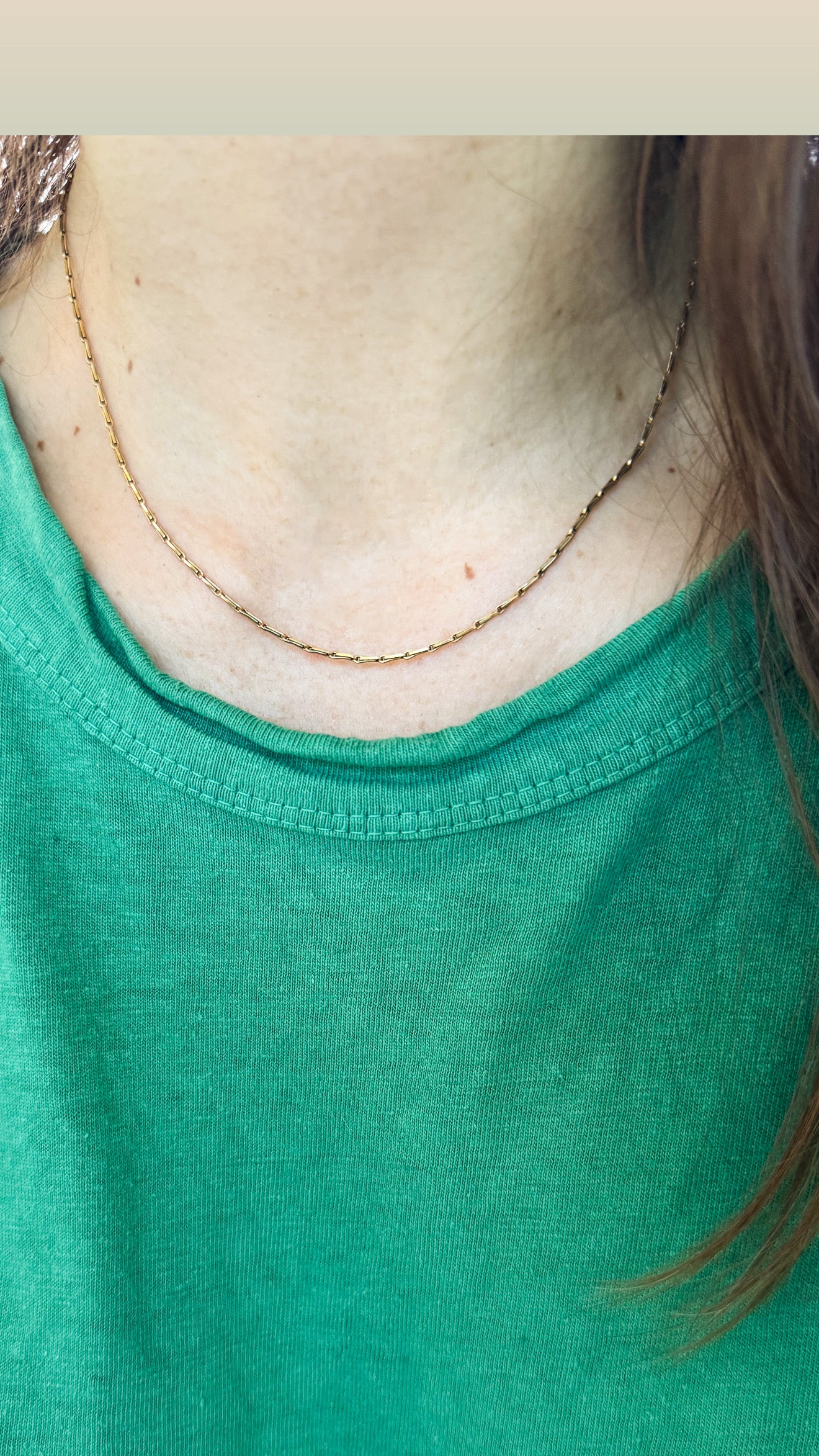 10k Vintage Hayseed Chain - 16.25”