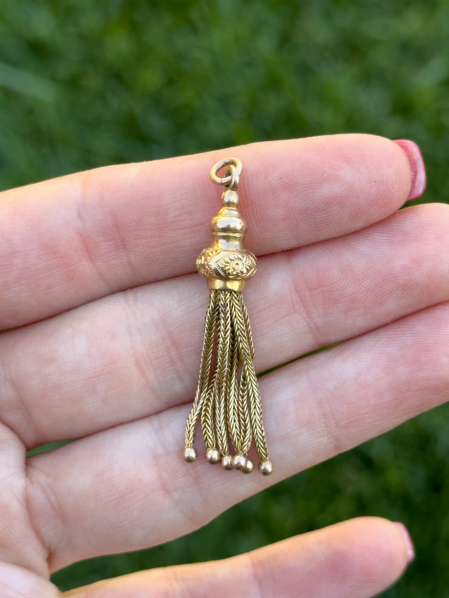 Tassel pendant - Antique 9ct