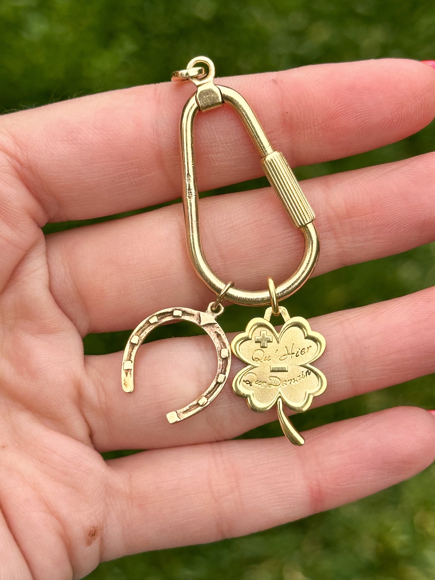 Vintage 14k *AMAZING* carabiner chain extender