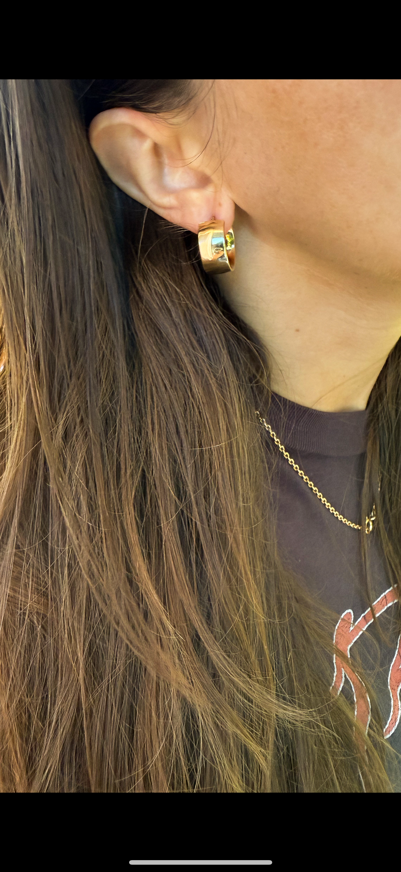 14k Vintage Chunky Hoop Earrings