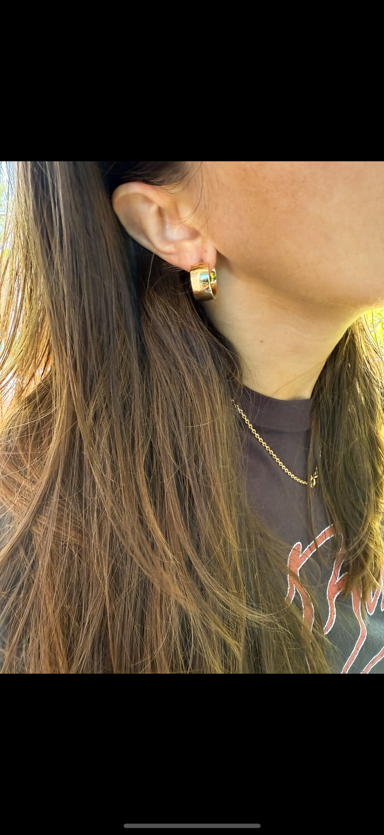 14k Vintage Chunky Hoop Earrings