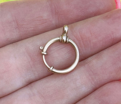 9ct Antique Large Bolt Clasp - 15mm