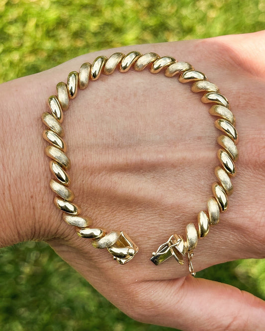 14k Vintage San Marco bracelet - 7.25”