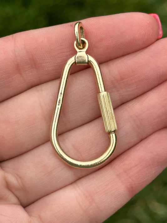 Vintage 14k *AMAZING* carabiner chain extender