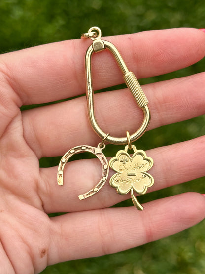 Vintage 14k *AMAZING* carabiner chain extender