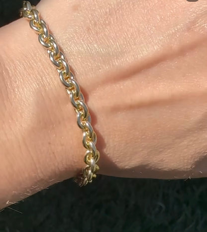 9ct Vintage Chunky Cable chain - 7.5”
