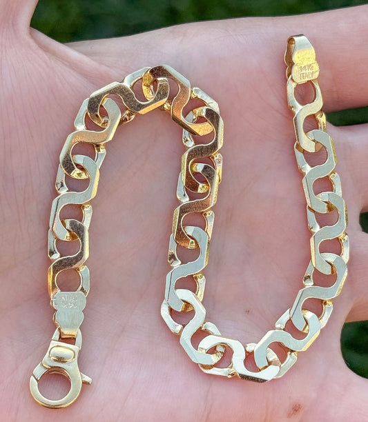 14k Vintage Buttery Gold Bracelet - 8”