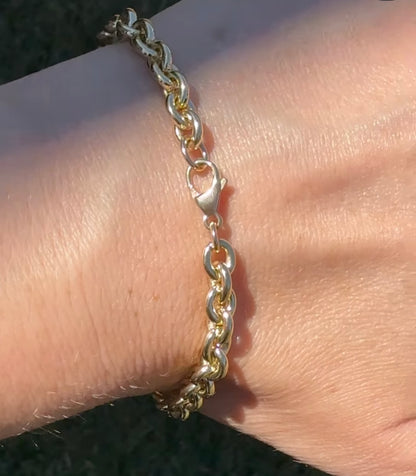 9ct Vintage Chunky Cable chain - 7.5”