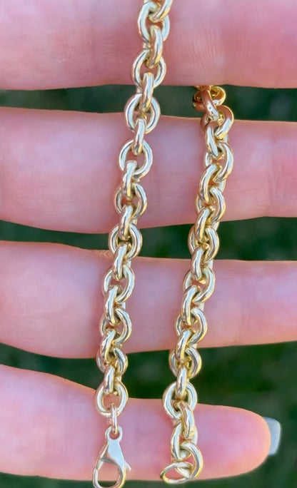 9ct Vintage Chunky Cable chain - 7.5”