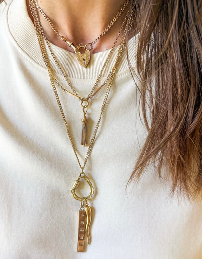 9ct Vintage Classic Thick Sturdy Curb Chain - 22.25”