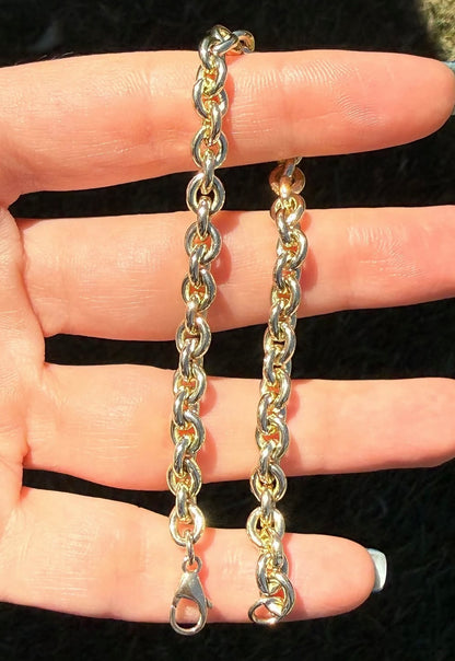9ct Vintage Chunky Cable chain - 7.5”