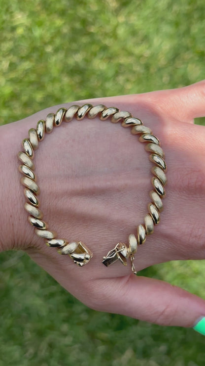 14k Vintage San Marco bracelet - 7.25”